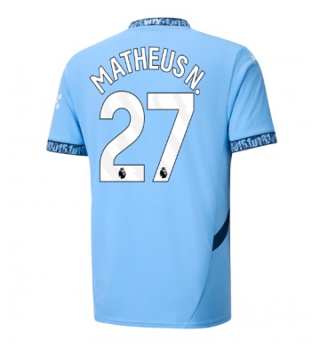 Manchester City Matheus Nunes #27 Hemmatröja 2024-25 Kortärmad